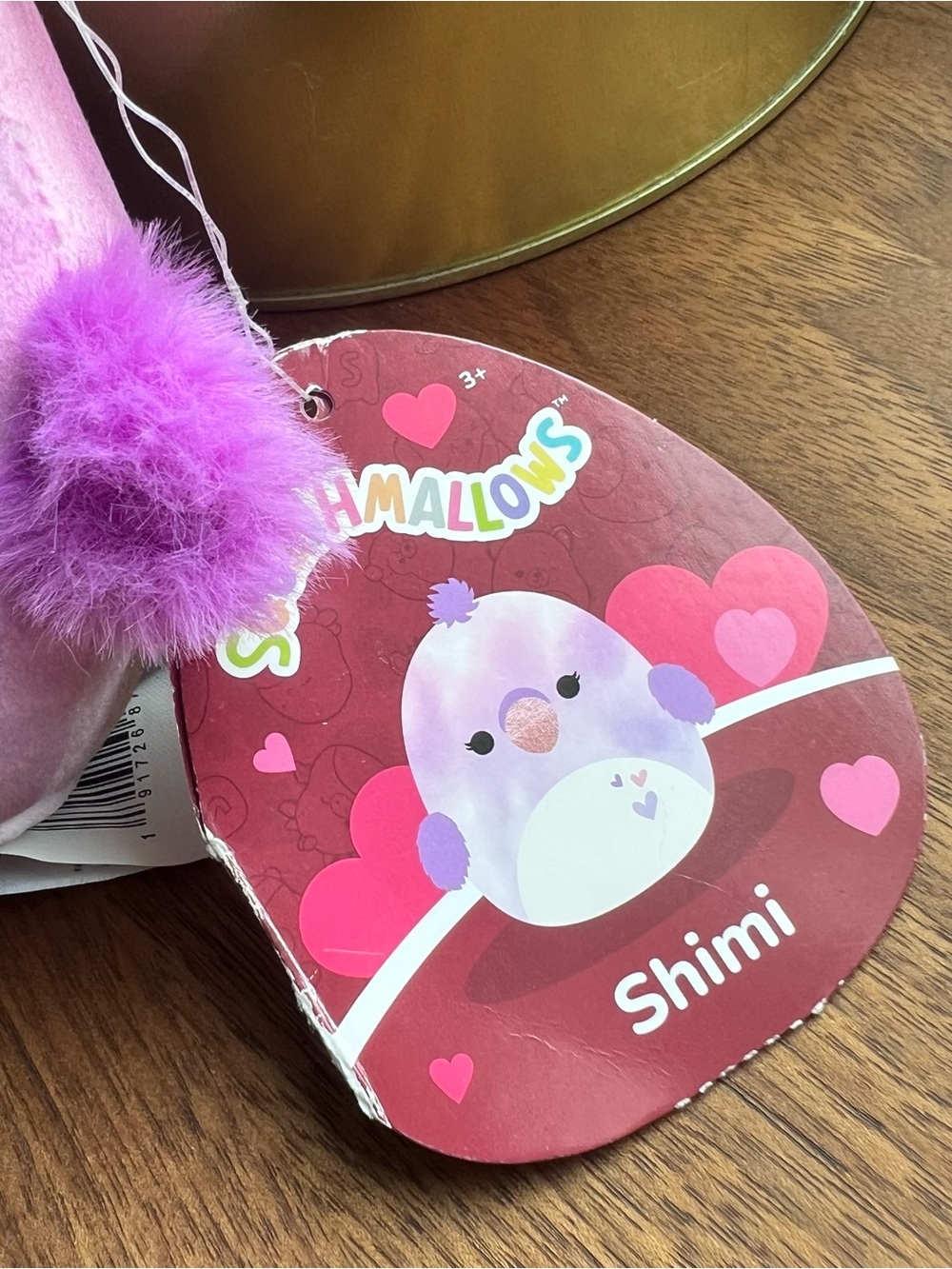 Kellytoy Squishmallows Valentine's Day Purple Watercolor Bird 5" Shimi Plush - Picture 2 of 14